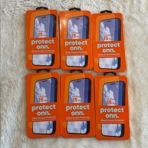 6 iPhone 15 Plus Protect Onn Glass Screen Protector  - New